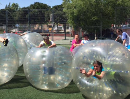 Fútbol burbuja al aire libre