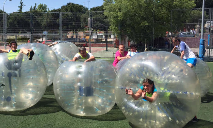 Futbol Bubble al aire libre